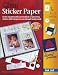 Ink Jet Sticker Paper 8.5X11 With Cd-Matte Clear 3 Sheets/Pkg