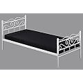 Nostalgie-Metallbett wei� 90 x 200 cm
