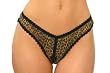 Leopard Mesh Crotchless Panty. One Size