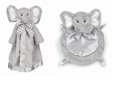 Lil Spout Elephant Wee Blanket and Snuggler Lovey Blanket Set