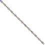 14K Gold 5.05cttw Diamond & Tanzanite Bracelet 7"
