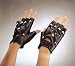 Studded Black Punk Gloves