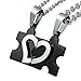 Jstyle Jewelry Stainless Steel Friendship Pendant Best Friend Couples Necklace