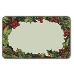 Holly Wreath - Adhesive Labels