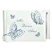 Satin Butterfly Guest Book - Blue (Spanish Language)