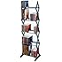 Atlantic Mitsu 130 CD/90 DVD/BluRay/Games 5-Tier Media Rack Smoke