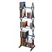 Atlantic 64835195 Mitsu 130 CD/90 DVD/BluRay/Games 5-Tier Media Rack (Smoke)