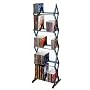 Atlantic 64835195 Mitsu 130 CD/90 DVD/BluRay/Games 5-Tier Media Rack (Smoke)