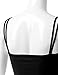 Doublju Womens Sleeveless Strappy Ribbed Crop Top
