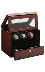 The Monico Burlwood - Watch Winder for Three Watches By Orbita