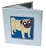 pug14  - Fawn Pug Double Mirror Compact