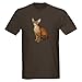 Devon Rex Cat Black T-Shirt Animals Dark T-Shirt by CafePress