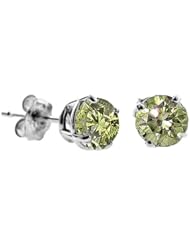 1.50 CT Yellow Diamond Stud Earrings 14k Gold (I1-I2 Clarity)