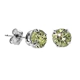 1 CT Yellow Diamond Stud Earrings 14k Gold (I1-I2 Clarity)