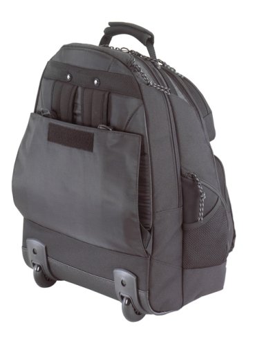 Targus Sport Rolling Backpack Case Designed for 15.4 Inch Notebooks (Black with Grey Accents)