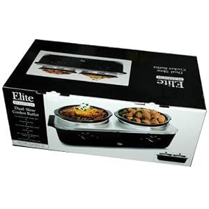 Elite Platinum Dual Slow Cooker Buffet (EWMST-22) by 