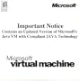 Microsoft Virtual Machine Java VM