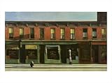 Early Sunday Morning by Edward Hopper poster print,36.4 in. x 27.1 in.