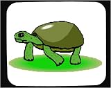 Decorated Mouse Pad with green, walking, reptile, turtle, crawling
