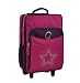 O3 Kids Rolling Luggage with Integrated Snack Cooler, Rhinestone Star