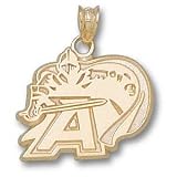 Army Black Knights Solid 14K Gold ''A'' Knight Logo 5/8'' Pendant