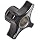 Davies Thermoset Four Arm knob, Flute Rim, Threaded Through Hole, 3/8"-16 Thread Size X 1/2" Thread Length, 2" Diameter (Pack of 5)