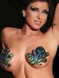 Peacock Tatas Temporary BODY ART Peacock Costume Wings Pasties Accessory Xotic Eyes