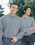 Premium Quality Men’s Champion Long Sleeve Golf Sport Shirt – Heather Gray