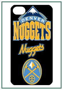 NBA Denver Nuggets iPhone 4s iPhone4s Black Designer Hard Case Cover Protector Bumper