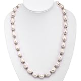 Handmade Freshwater Pearl Necklace With Silver Beads
