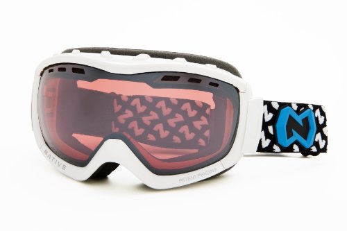 Native Eyewear Kicker Polarized Goggle (Chrome Reflex, Snow)