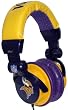 iHip NFH22MIV NFL Minnesota Vikings DJ Style Headphones, Purple/Yellow