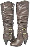 Yoki Sexy-12 Brown Women Fashion Boots