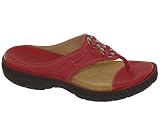 : Clarks Women's Avoca Thong Sandal,Deep Red,6 M