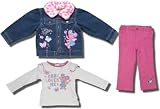 Sesame Street - Abby Cadabby - Abby Loves Me 3 piece denim jacket, shirt and pant set for toddlers