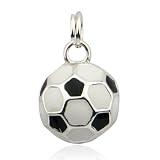 Sterling Silver Epoxy Soccer Ball Charm
