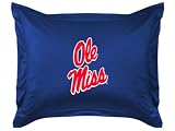 Mississippi Rebels Mesh Standard Size Individual Pillow Sham