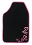 Auto Expressions 5059732 Hearts Black Carpet Floor Mat, 2 Piece