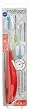 Radius Intelligent Manual Toothbrush, Soft Bristles, Adult, 1 Toothbrush + Refill, With 2 Heads, Colors May Vary (Pack of 3)