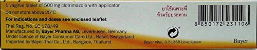 Canesten Dual Action Combat Vaginal Thrus (Canesten 1 Vaginal Tablet with Applicator + Canesten 1% Clotrimazole Anti-fungal Cream 0.35 Oz or 10g Pack) Broad-spectrum Antimyotic with Fungicidal and Trichomonical Action a Simple Solution for the Treatment of Vaginal Thrush.