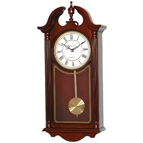 Mahogany Finish Pendulum Wall Clock 25119