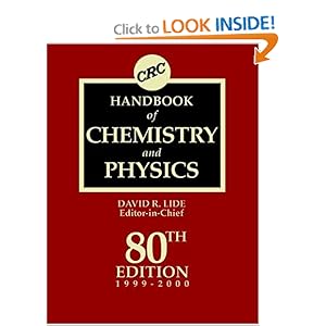 CRC Handbook of Chemistry and