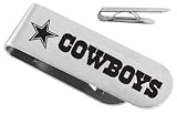 Stainless Steel Nfl Football Dallas Cowboys Logo Money Clip