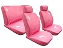 On Sale....universal Full Set Car Seat Covers Bloom Pink with Pink Flower 112
