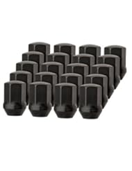 Automotive Parts and Accessories: 20 Premium DPAccessories Black Lug Nuts For Factory/OEM Aluminum Wheels (9/16"-18 Thread) 22mm - 7/8" Hex Drive - DPAccessories