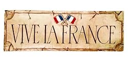 VIVE LA FRANCE French wall plaque, Long Live France
