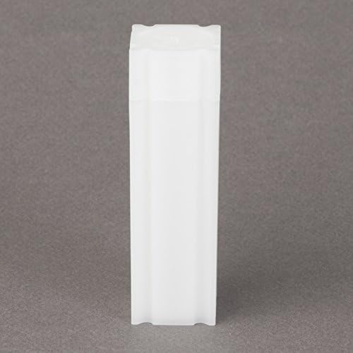 (5) Coinsafe Brand Square White Plastic (Penny Cent) Size Coin Storage Tube Holders