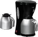 Clatronic KA 3279 Thermo Kaffeemaschine 8-10 Tassen 2 Kannen 1000  Watt, schwarz