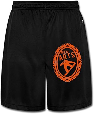 UWS DESIGN Mens Men Arts Of Ski Short Pant Training Pants Black
