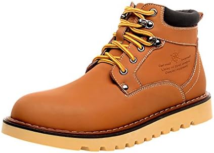HTARCO Men's Fashion Breathable Work Utility Cowhide Leather Shoes(6.5D(M)US,chestnut)